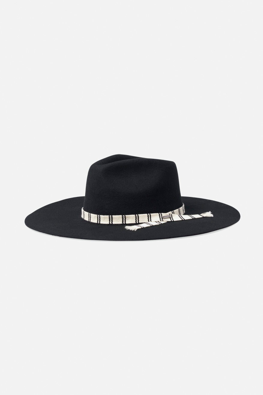 Fedoras Brixton Leigh Felt Fedora Femme Noir | 94KVPRJIX