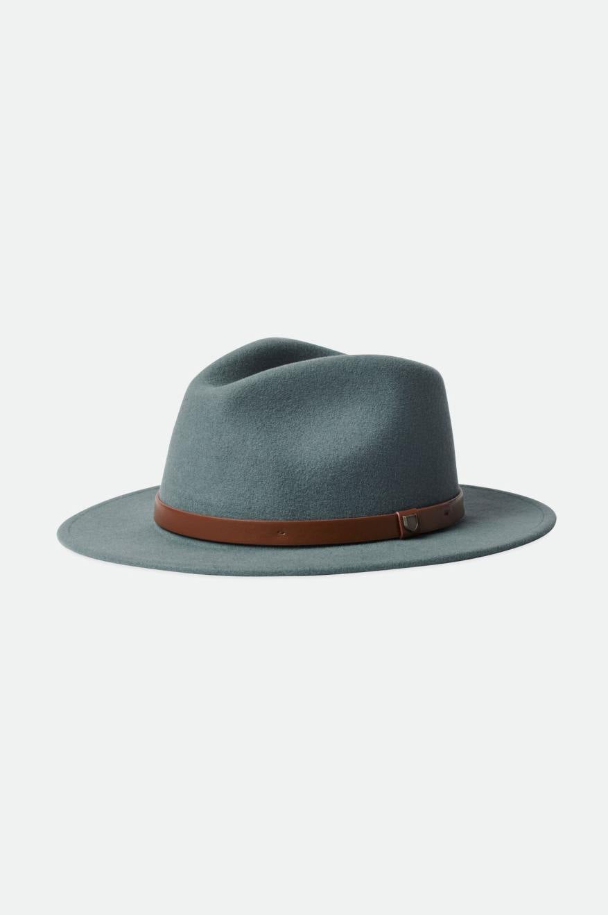 Fedoras Brixton Messer Fedora Femme Bleu | 24MGRASFW