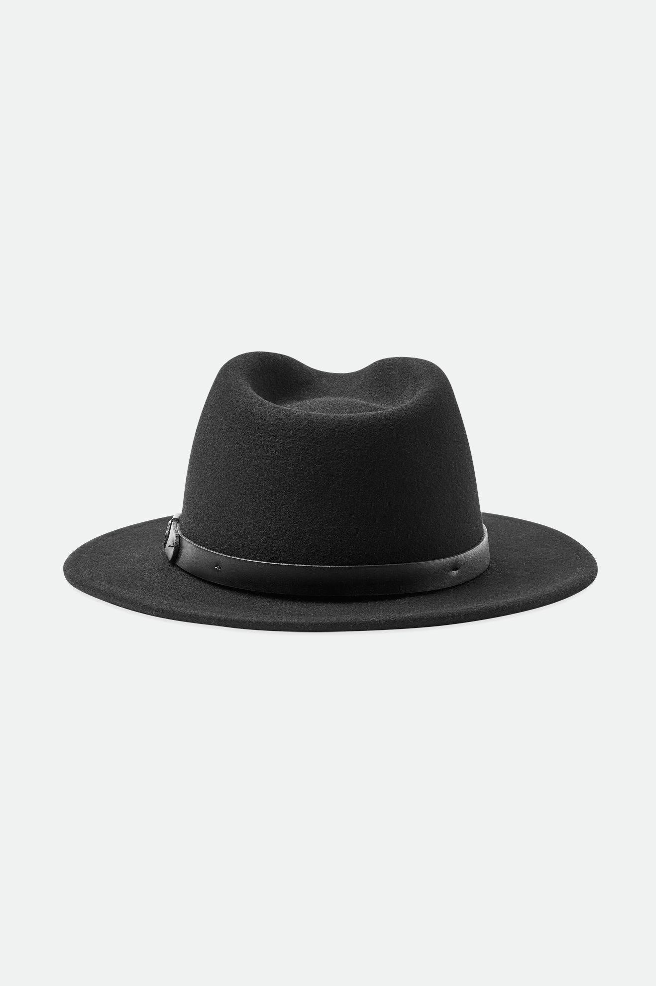 Fedoras Brixton Messer Fedora Femme Noir | 63YNSAFGT