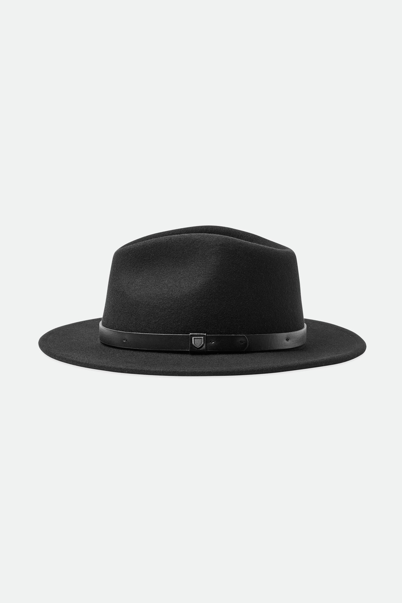 Fedoras Brixton Messer Fedora Femme Noir | 63YNSAFGT