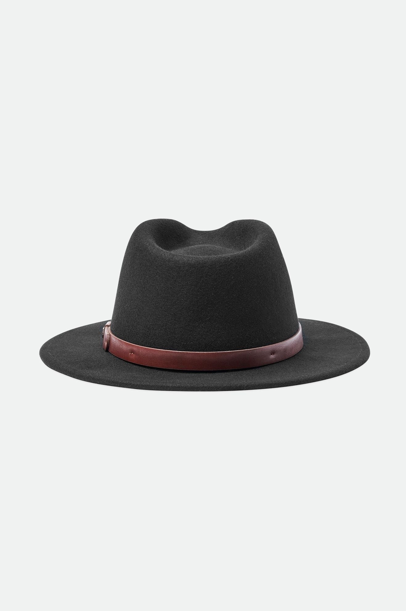 Fedoras Brixton Messer Fedora Femme Noir | 98WFTKUHY