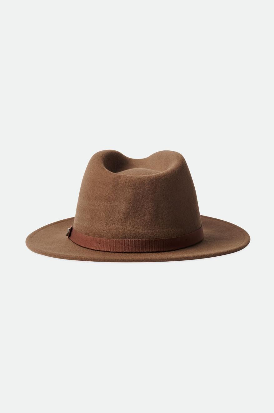 Fedoras Brixton Messer Packable Fedora Femme Marron | 85RTKZUAO