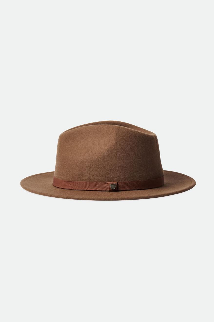 Fedoras Brixton Messer Packable Fedora Femme Marron | 85RTKZUAO