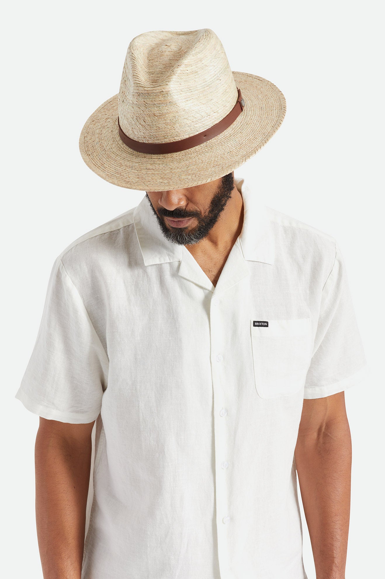 Fedoras Brixton Messer Straw Homme Beige | 36HNQASUT