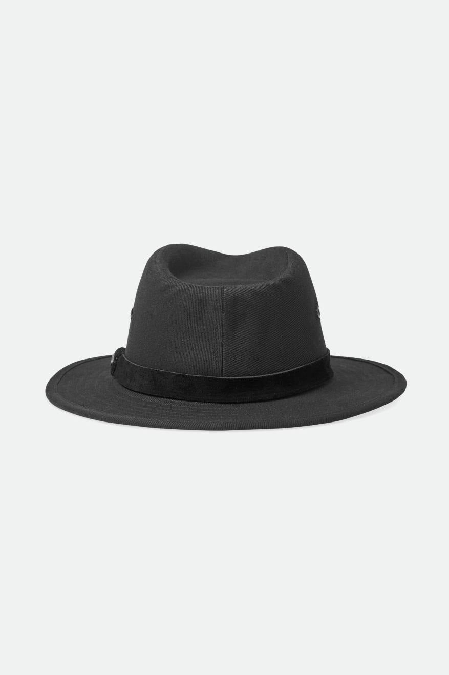 Fedoras Brixton Messer Utility Adventure Fedora Femme Noir | 30GADZRJT