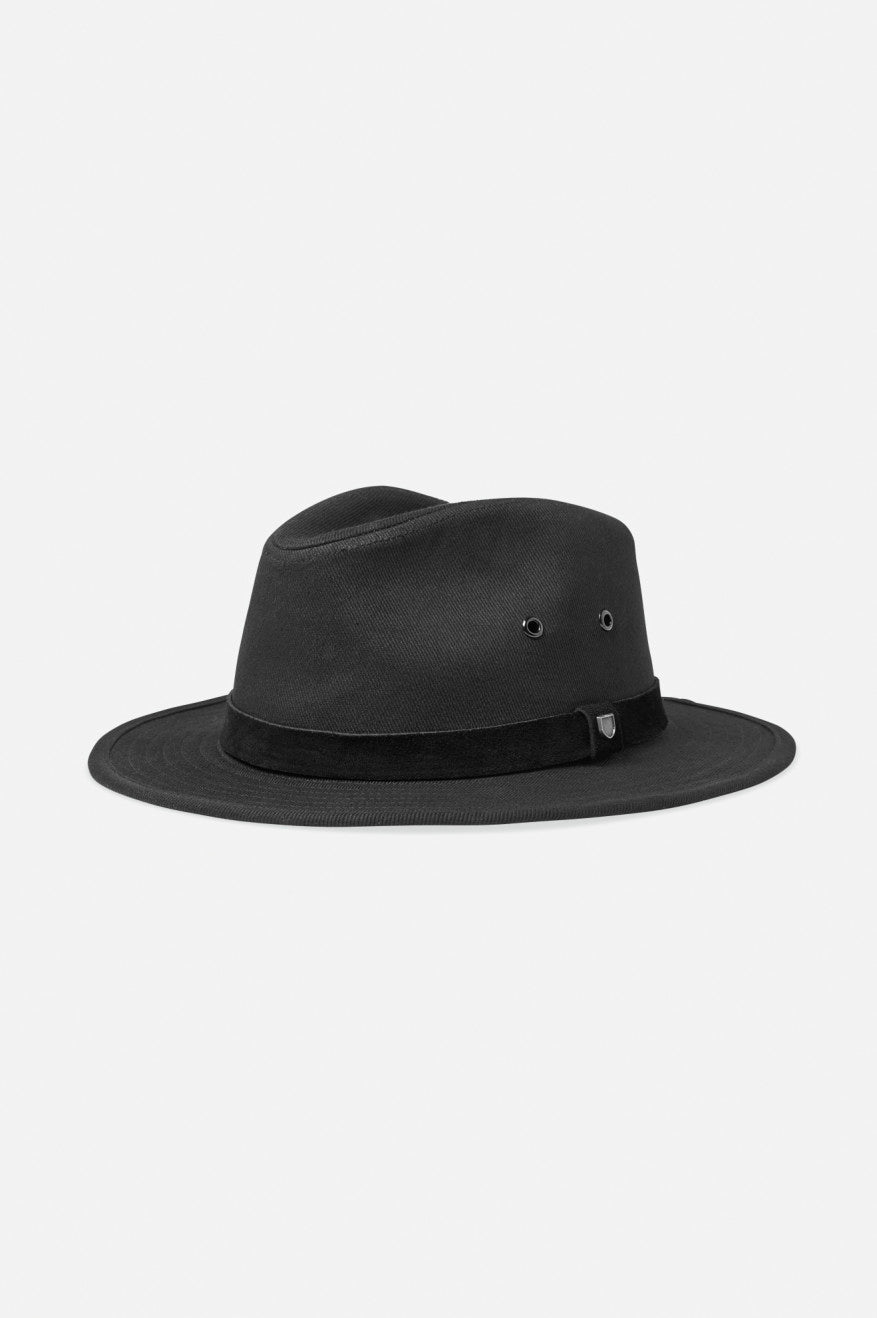 Fedoras Brixton Messer Utility Adventure Fedora Femme Noir | 30GADZRJT