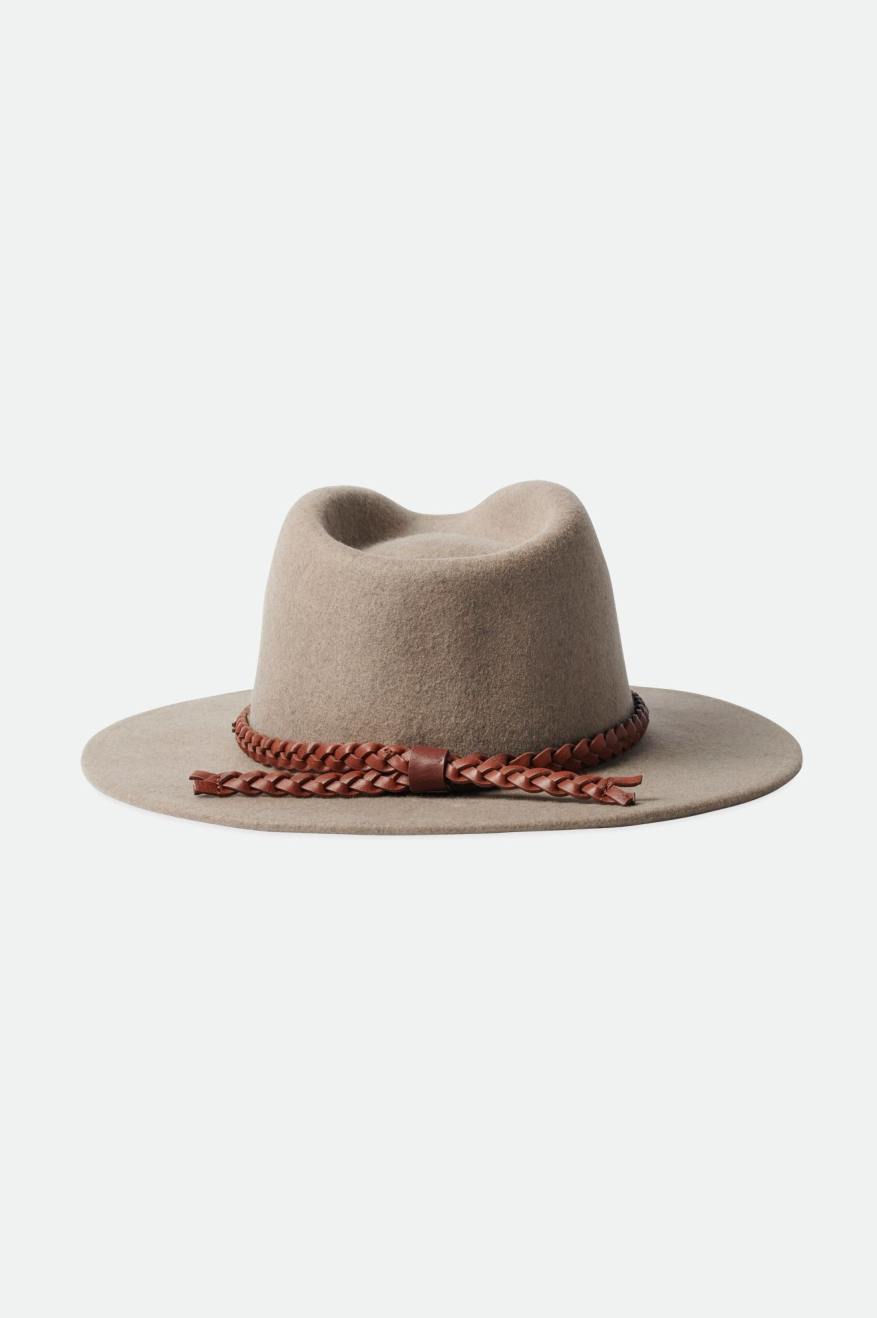 Fedoras Brixton Messer Western Fedora Femme Beige | 10MYBLRHZ