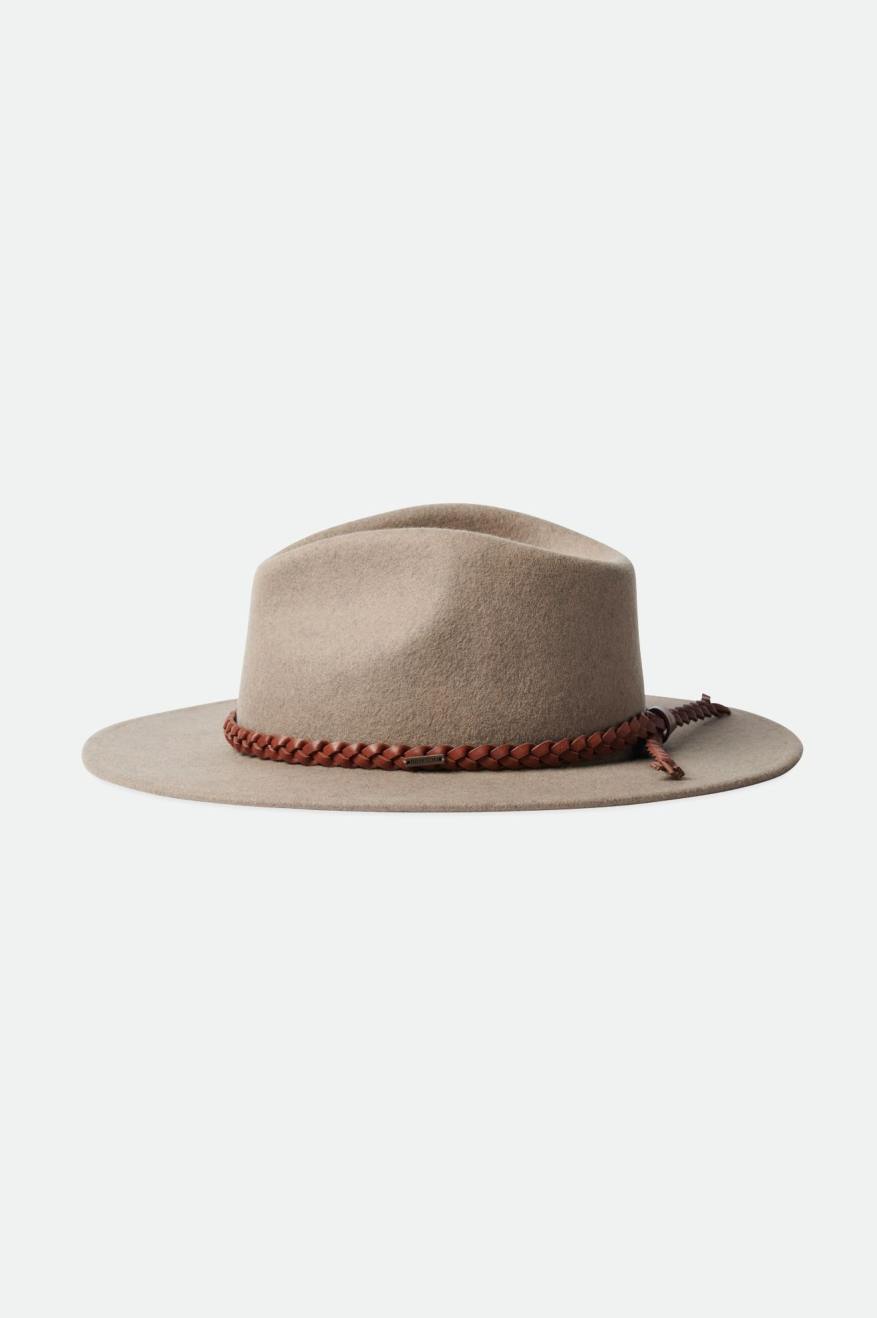 Fedoras Brixton Messer Western Fedora Femme Beige | 10MYBLRHZ