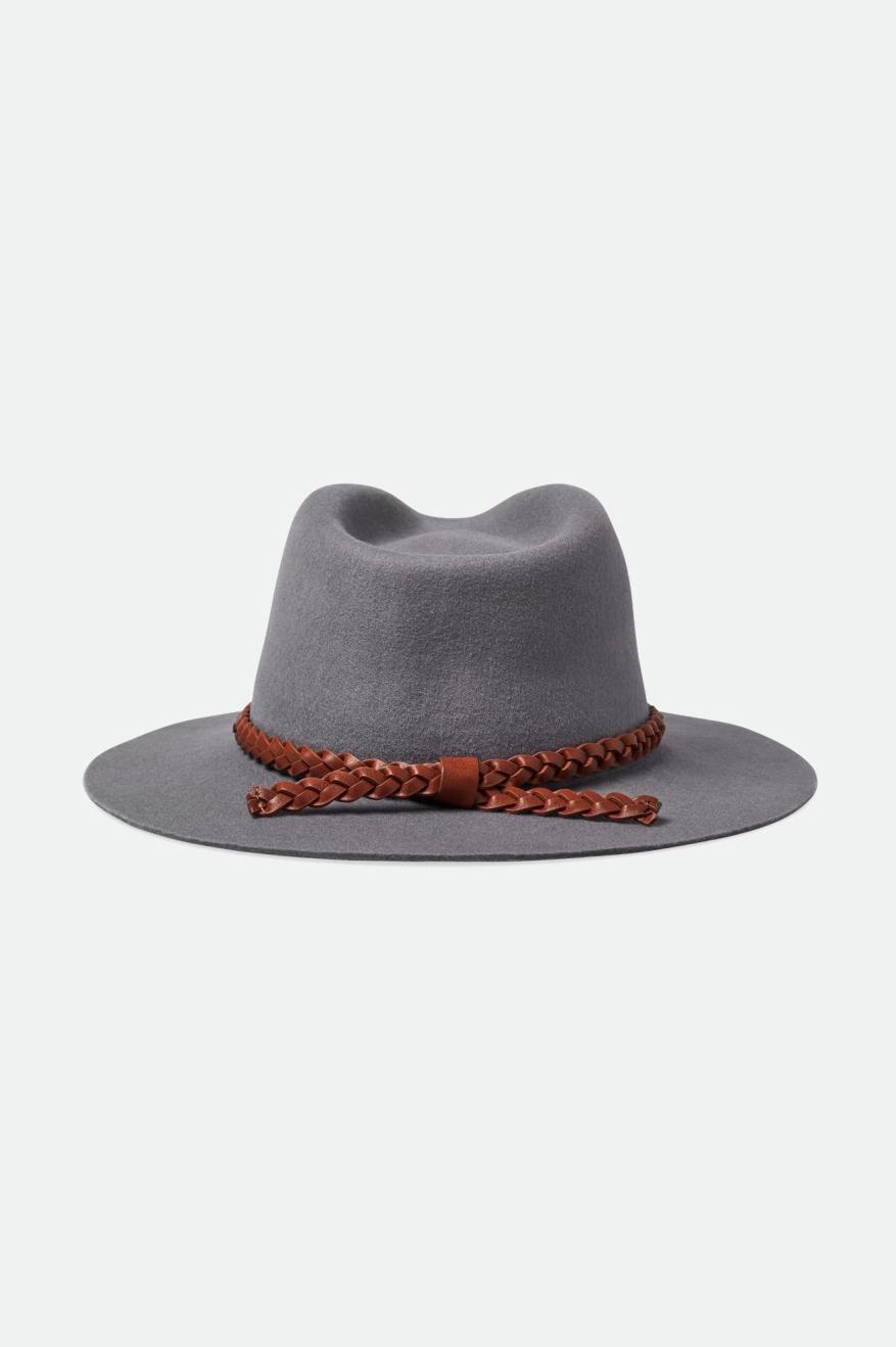 Fedoras Brixton Messer Western Fedora Femme Grise | 32MJOGWKT