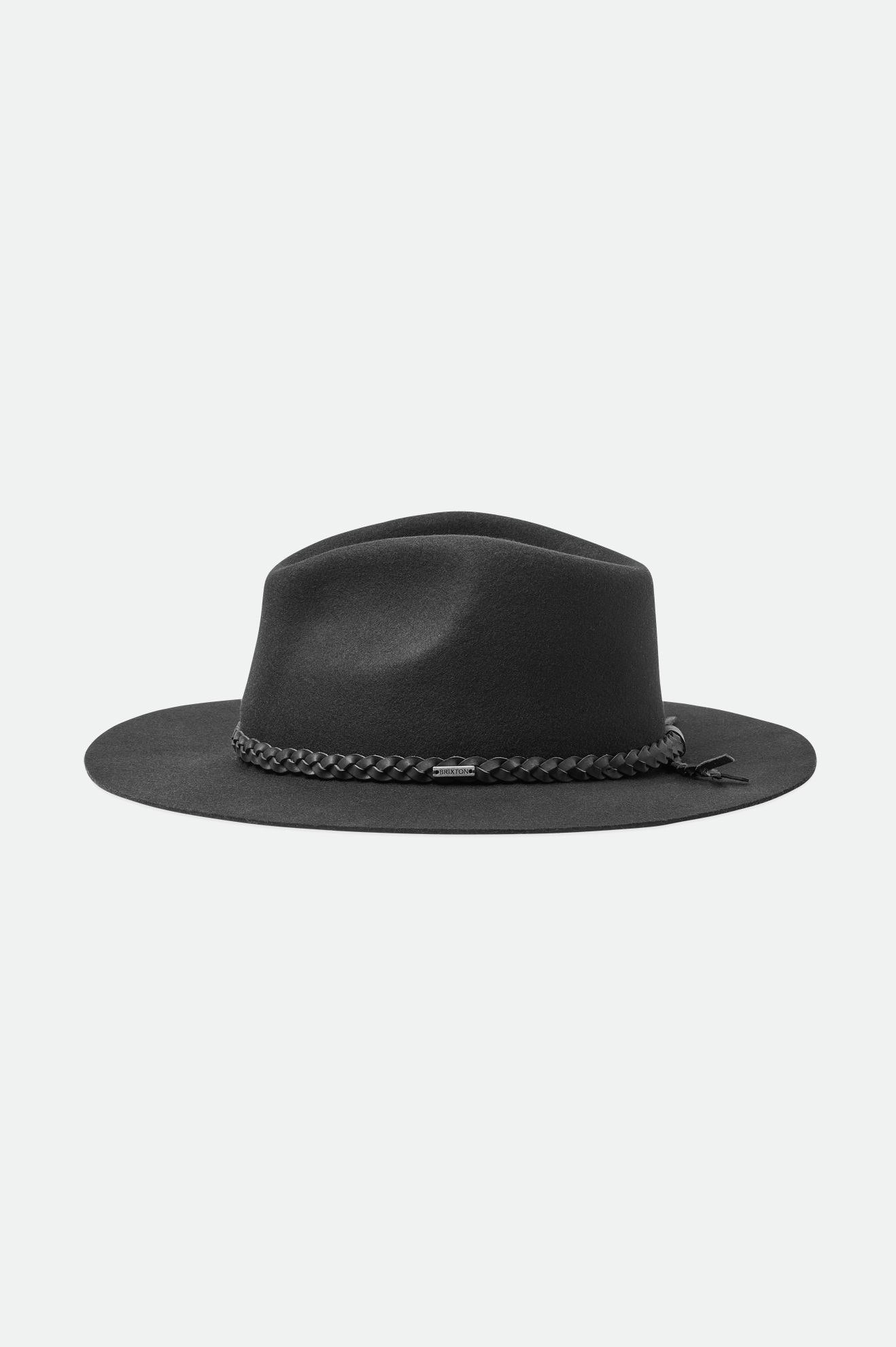 Fedoras Brixton Messer Western Fedora Femme Noir | 72NQPARIH