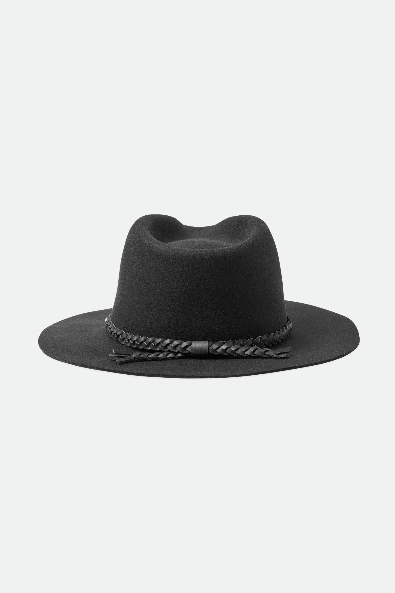 Fedoras Brixton Messer Western Fedora Femme Noir | 72NQPARIH