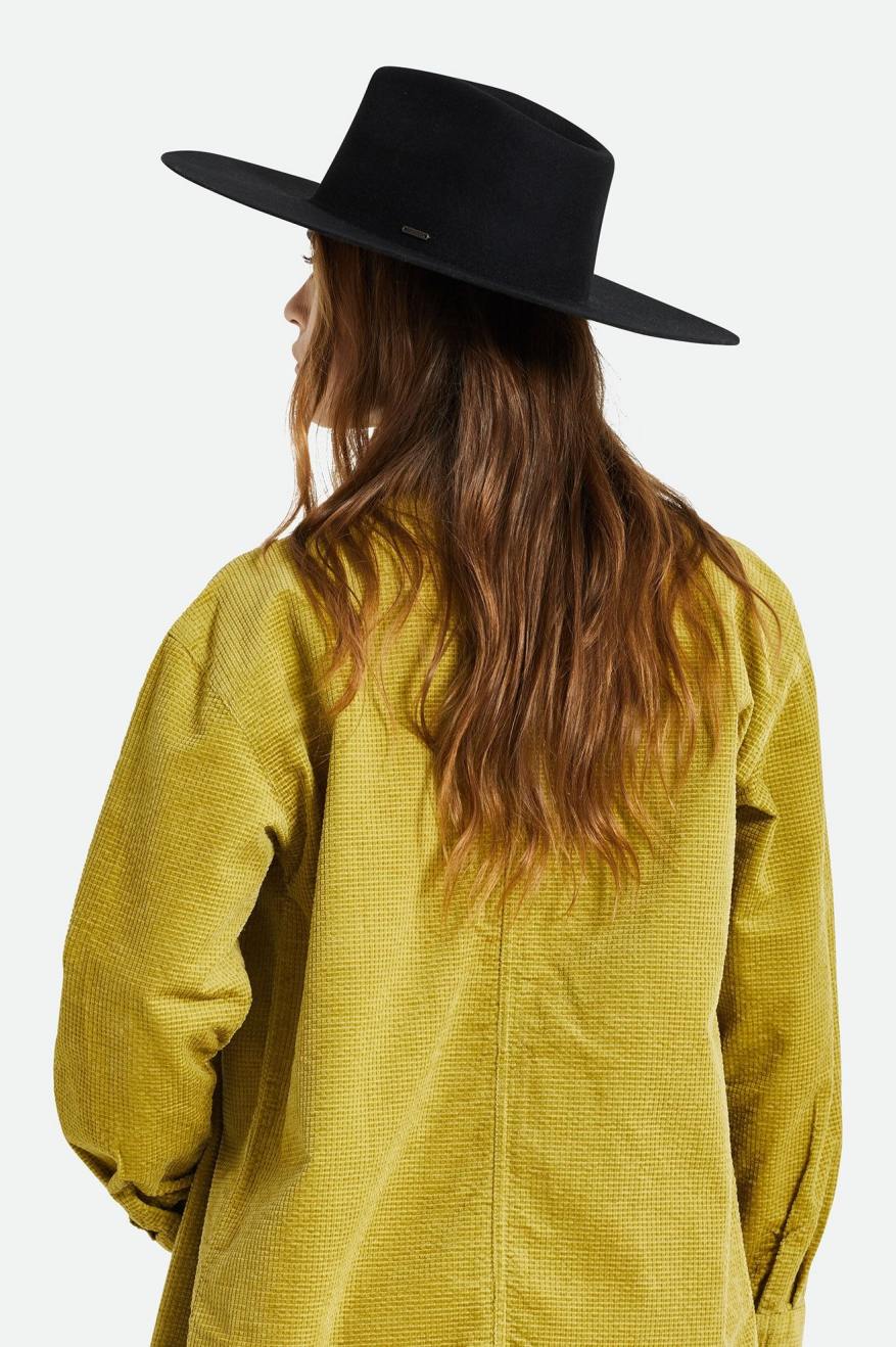 Fedoras Brixton Primrose Felt Fedora Femme Noir | 47ONCFTQP