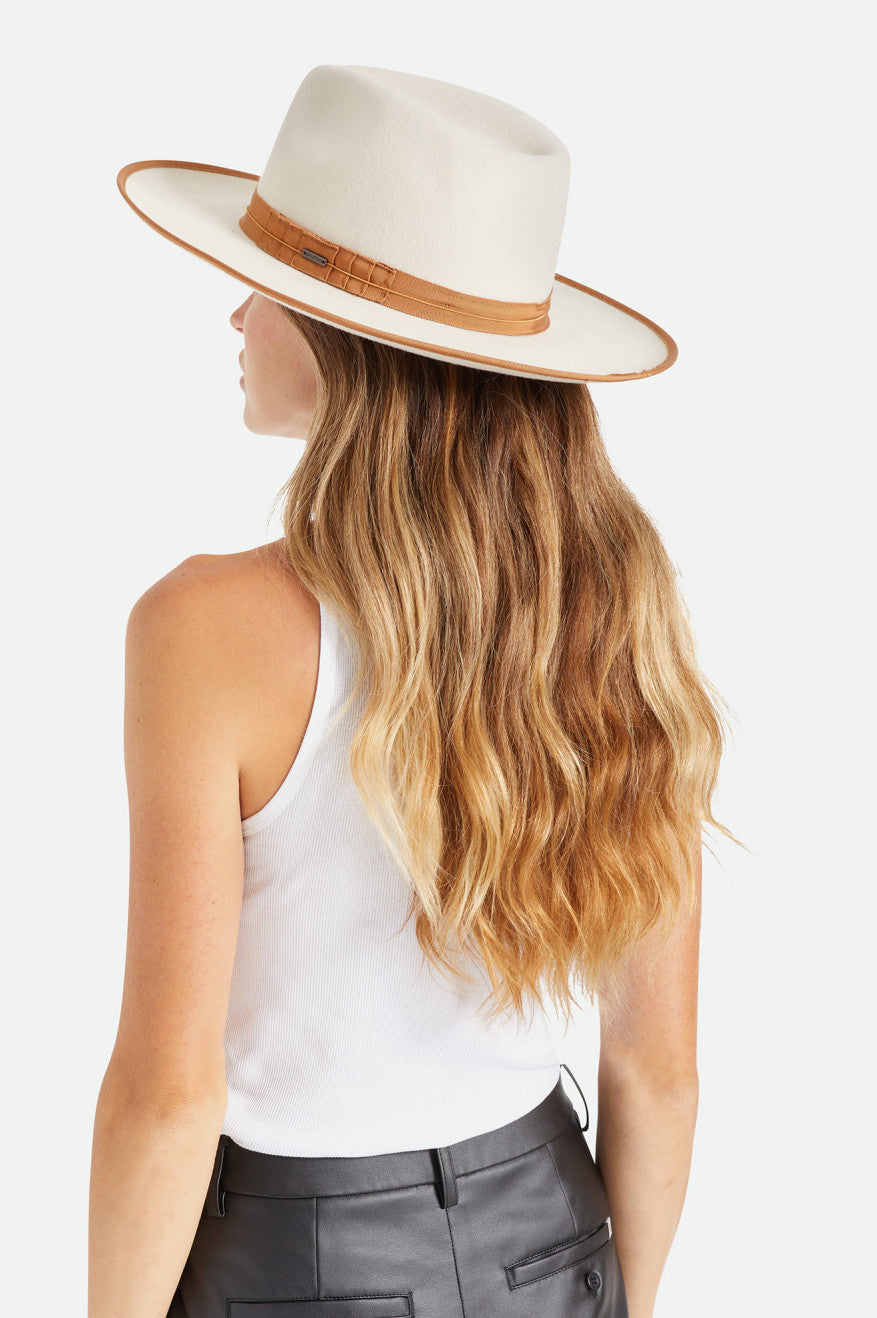 Fedoras Brixton Reno Fedora Femme Blanche | 81EIGVONZ