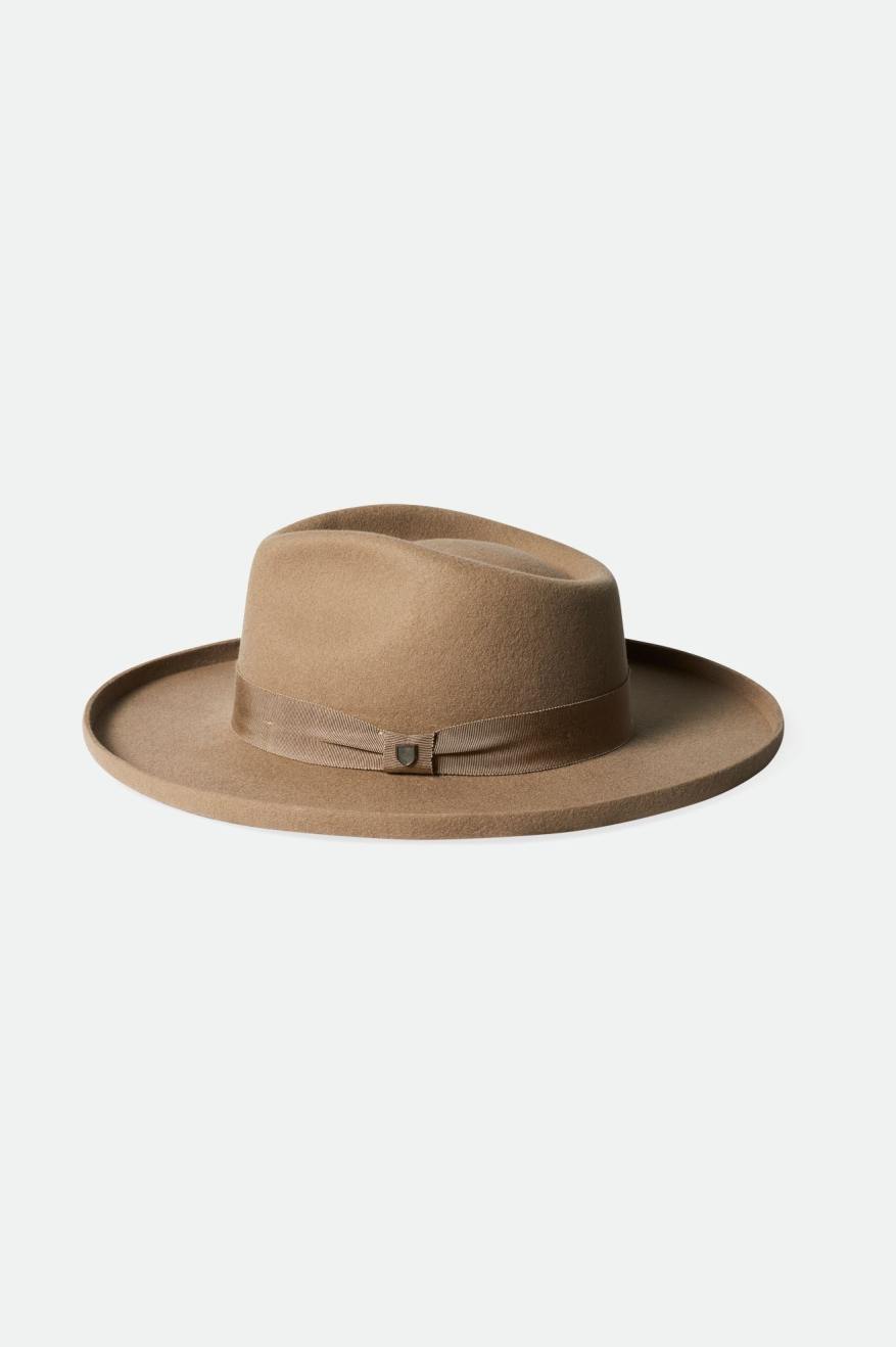 Fedoras Brixton Victoria Felt Fedora Femme Marron | 97VOEZTQB