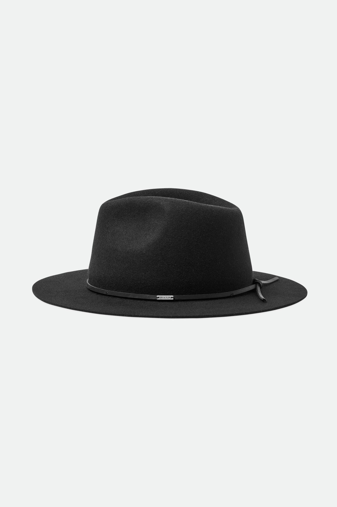 Fedoras Brixton Wesley Fedora Femme Noir | 32BUTFPQN