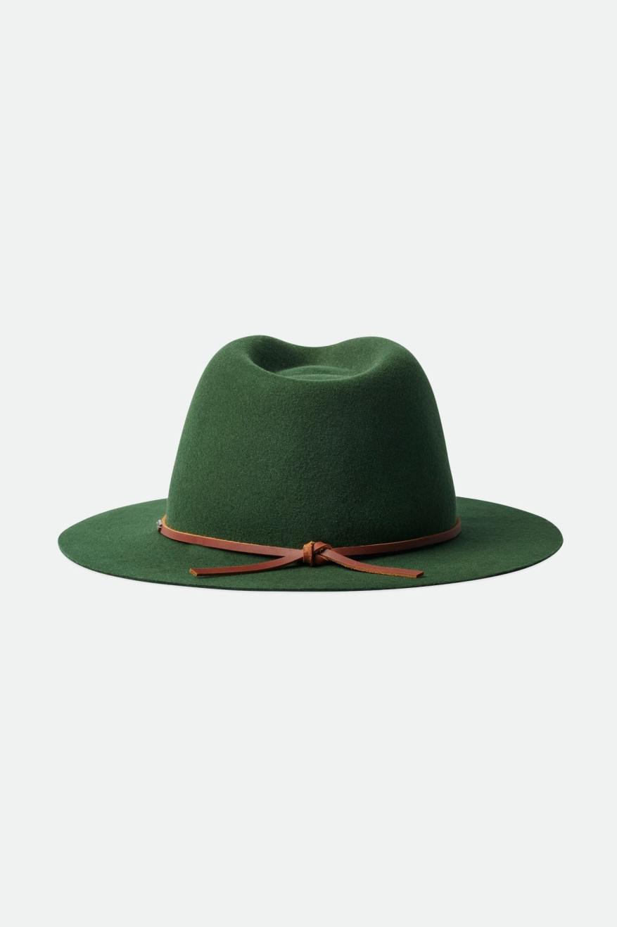 Fedoras Brixton Wesley Packable Fedora Femme Vert | 21DTJZMUI