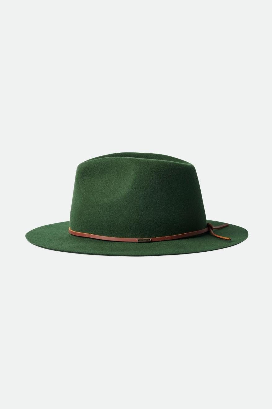 Fedoras Brixton Wesley Packable Fedora Femme Vert | 21DTJZMUI