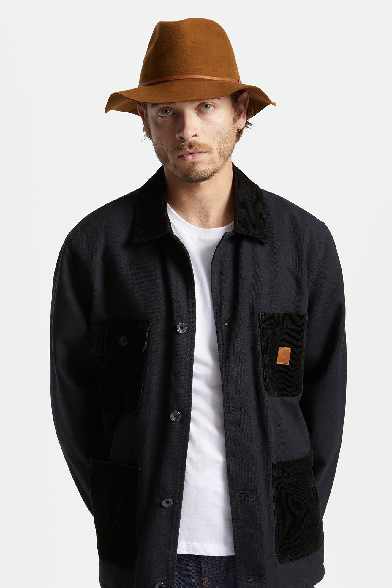 Fedoras Brixton Wesley Packable Homme Cafe | 01LGNZXKM