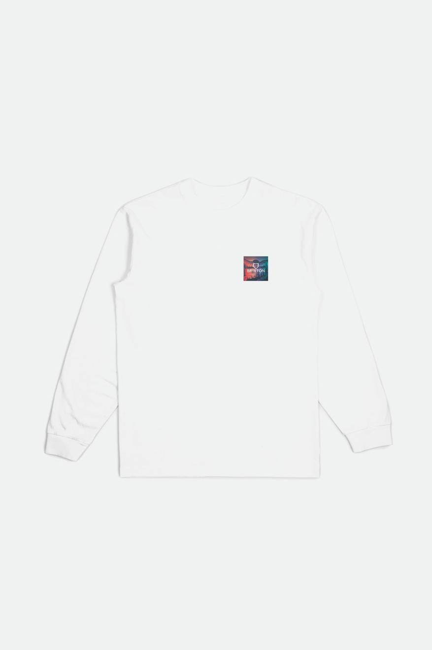 Hauts Brixton Alpha Square L/S Standard Homme Blanche | 60OCRIZBF