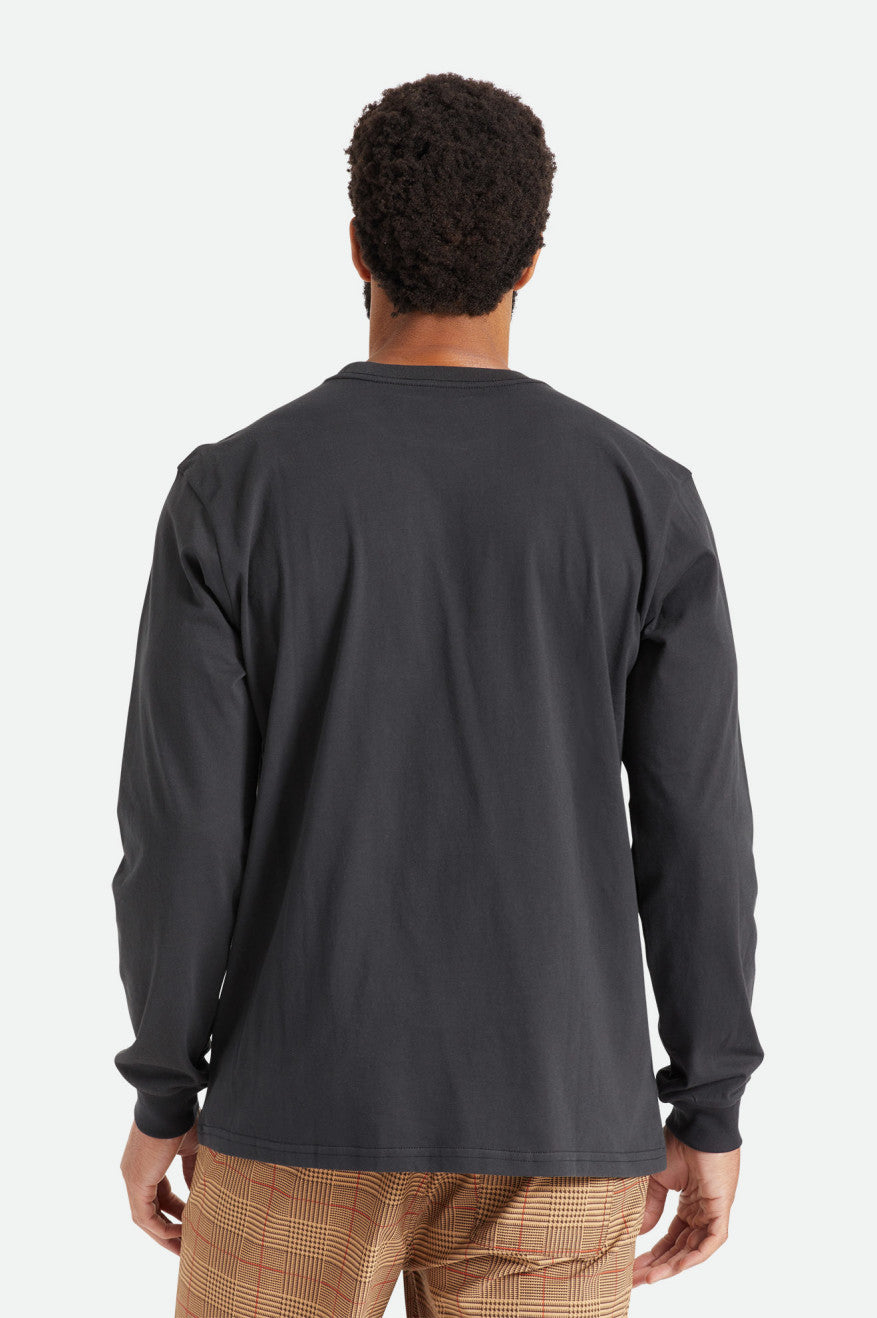 Hauts Brixton Basic L/S Pocket Homme Noir | 73EWHUJAX