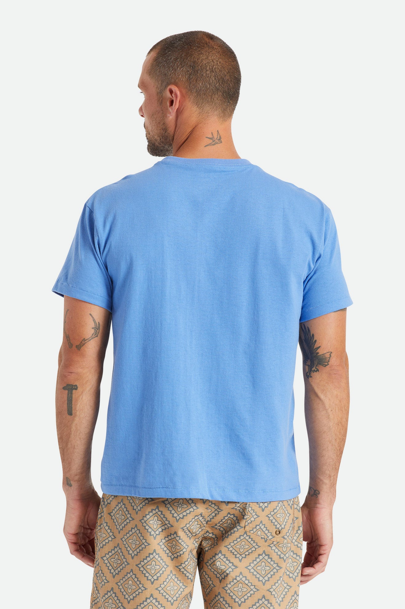 Hauts Brixton Basic S/S Pocket Homme Bleu | 67FWXNYRB