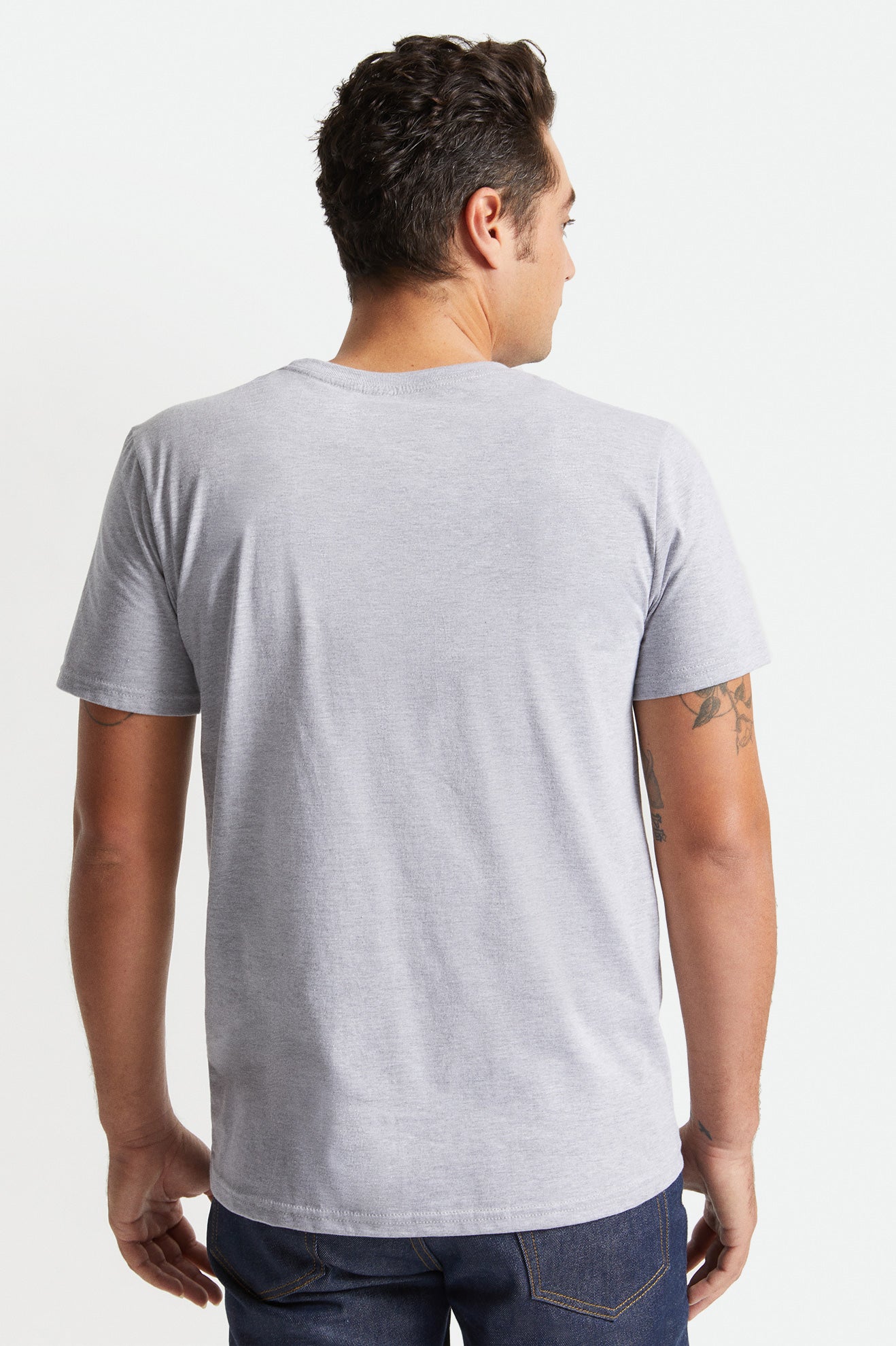 Hauts Brixton Basic S/S Pocket Homme Grise | 26OKNZAXD