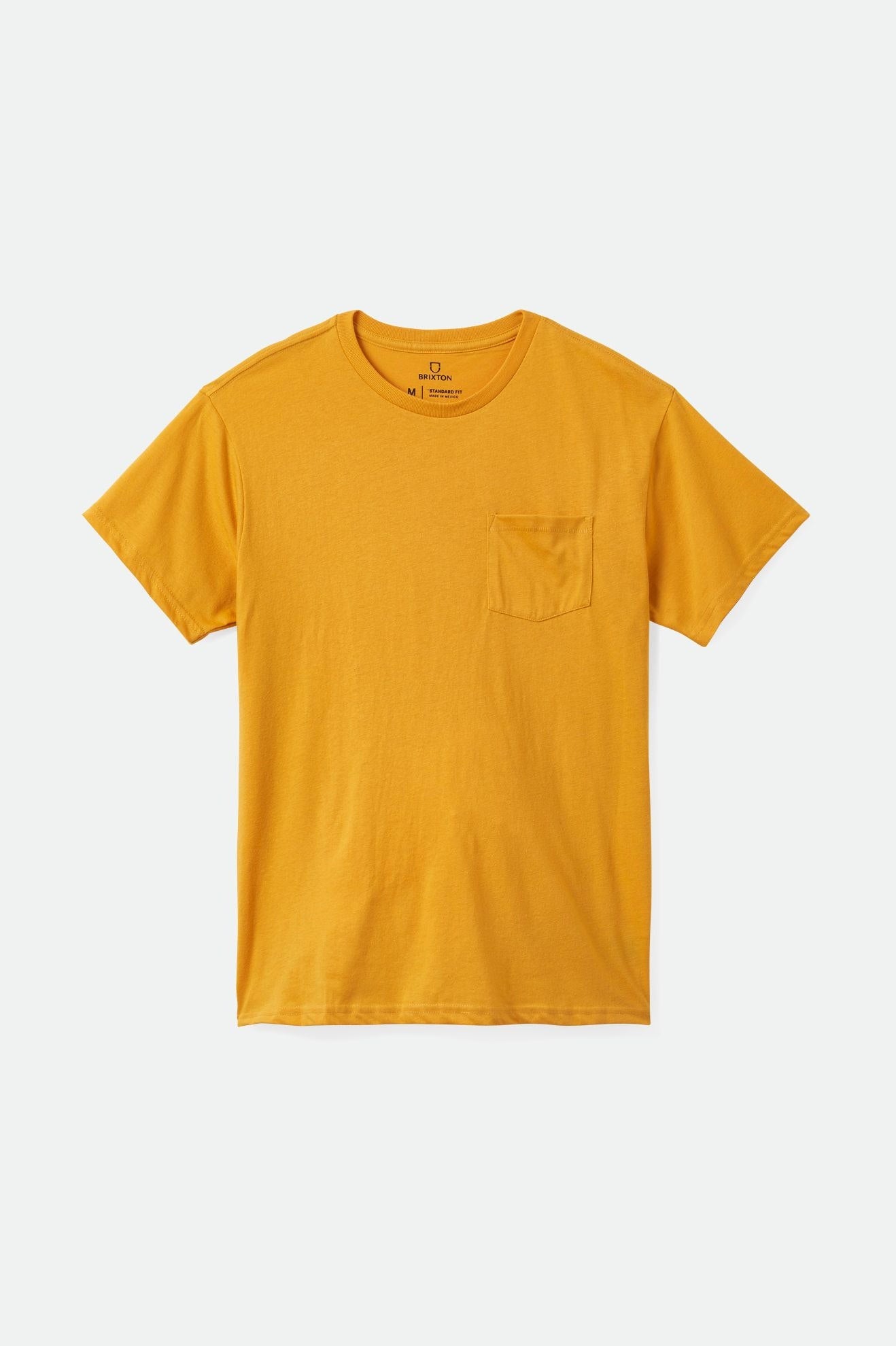 Hauts Brixton Basic S/S Pocket Homme Jaune | 53QLSYBTU