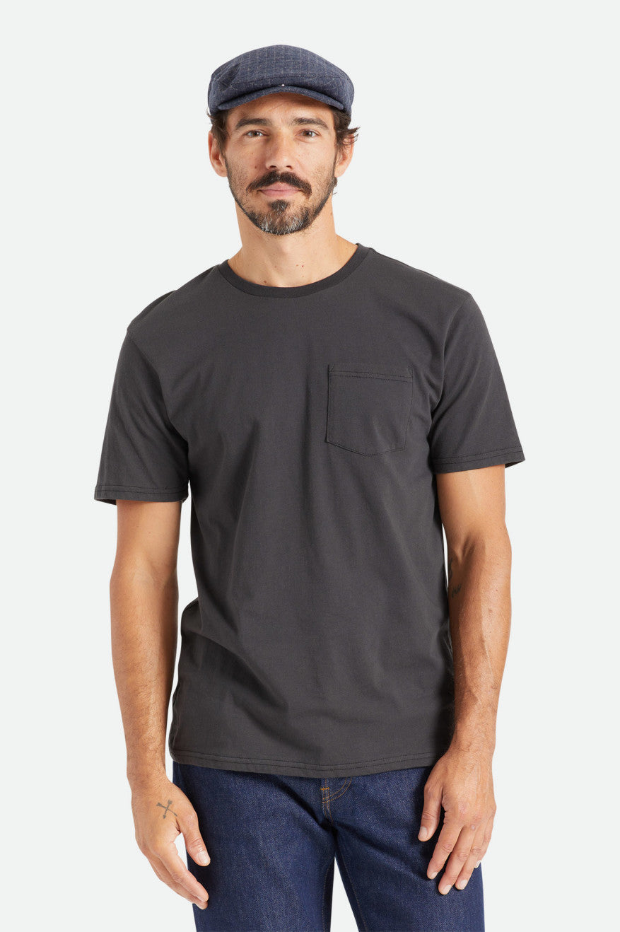 Hauts Brixton Basic S/S Pocket Homme Noir | 03EHKCVLP