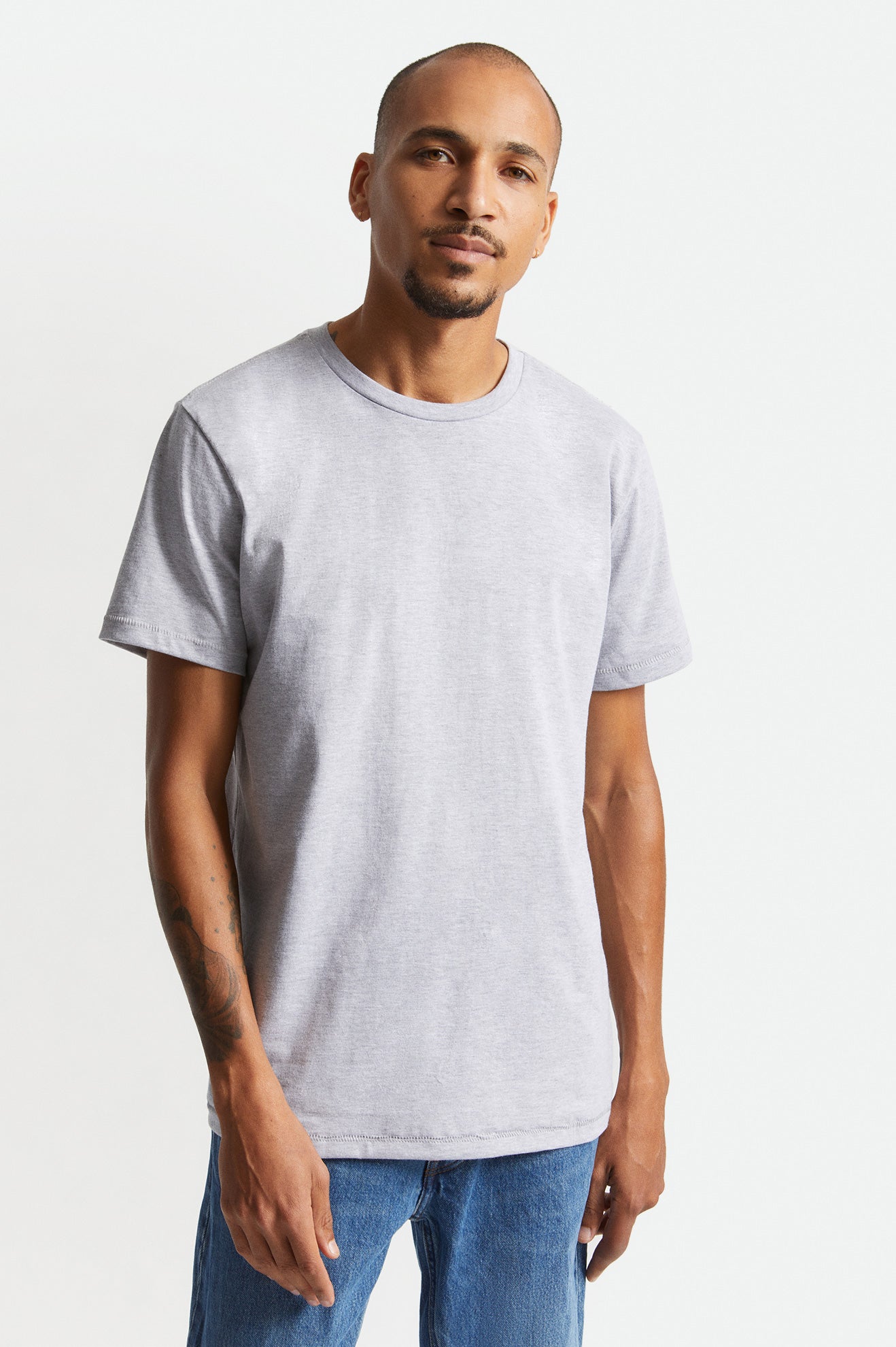 Hauts Brixton Basic S/S Tailored Homme Grise | 89EVHWONI