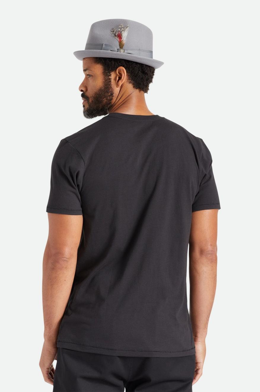 Hauts Brixton Basic S/S Tailored Homme Noir | 57ESPDQKY