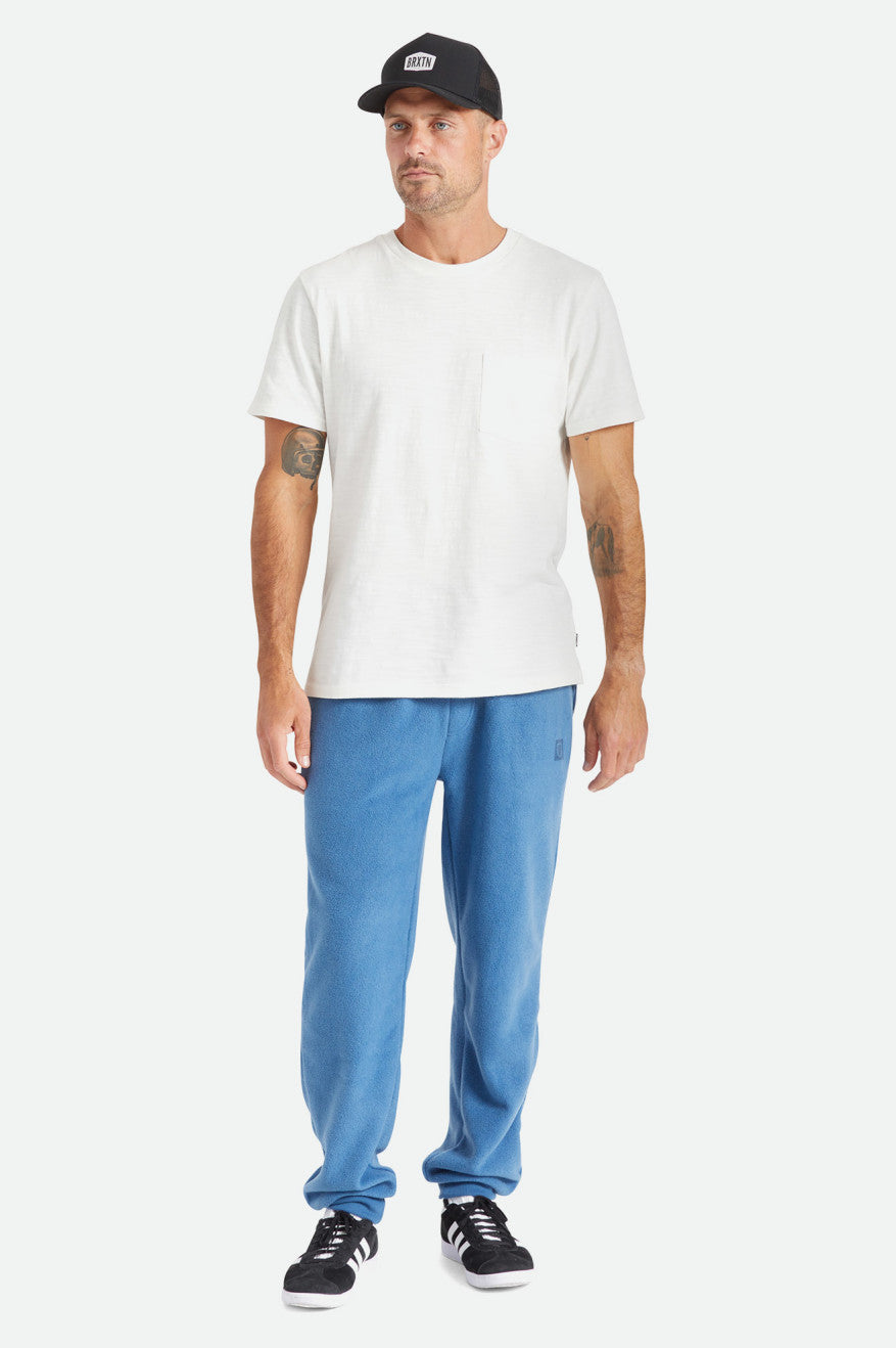 Hauts Brixton Basic Slub S/S Pocket Homme Blanche | 91AXHVIDB