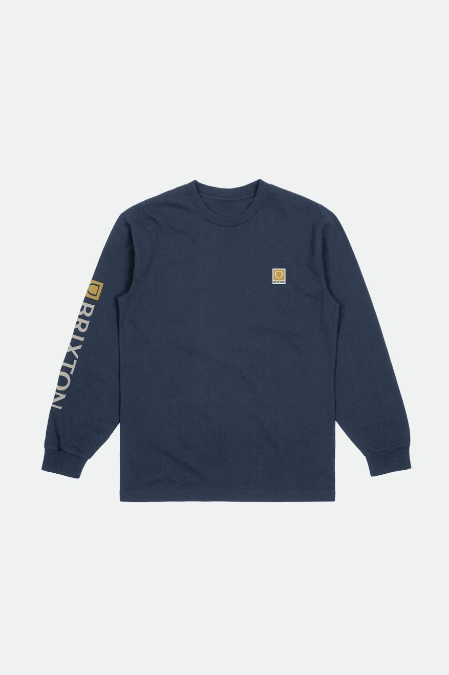 Hauts Brixton Beta II L/S Standard Homme Bleu | 45QMGPVER