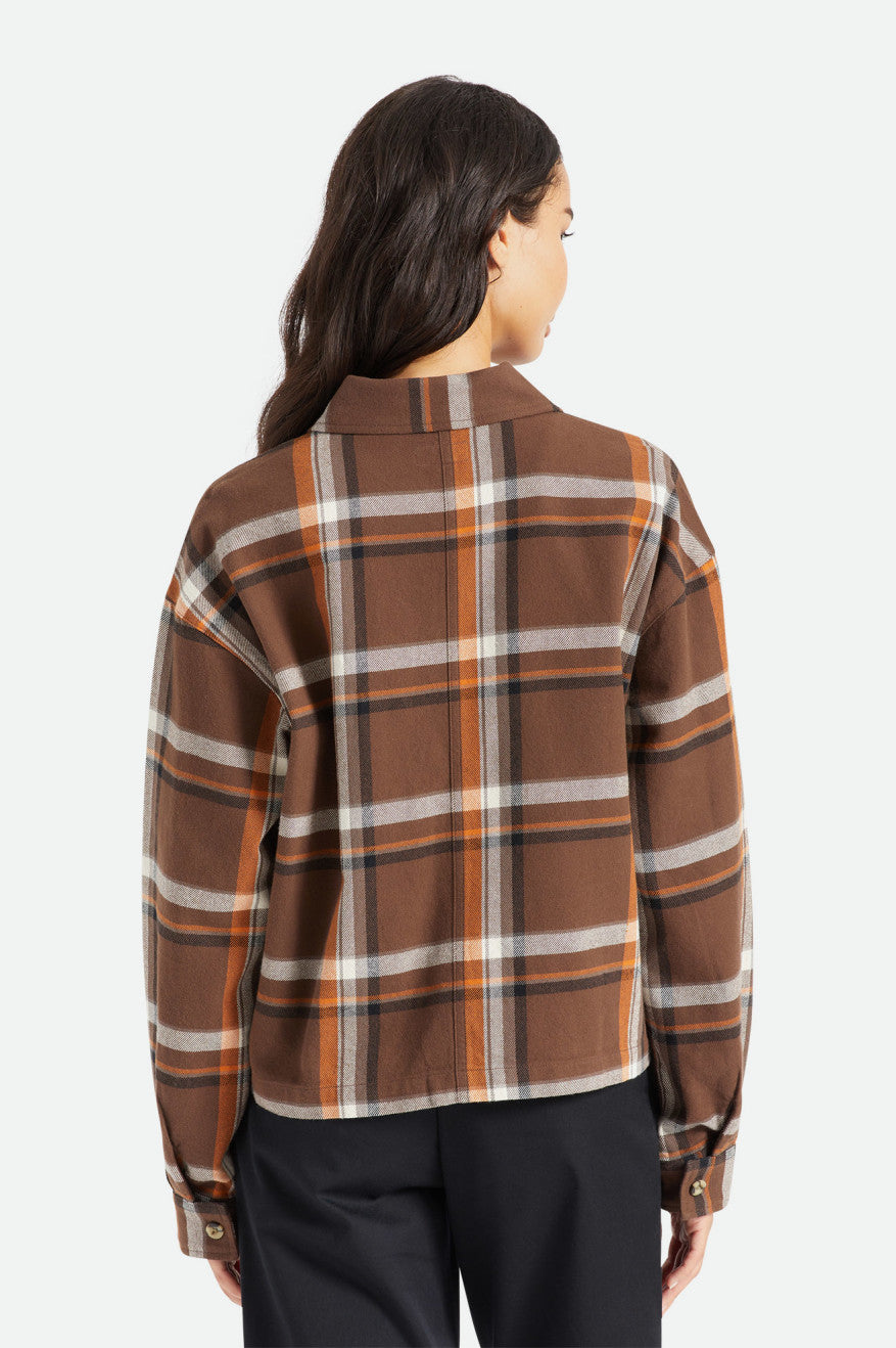 Hauts Brixton Bowery L/S Femme Marron | 14NTCEKIR