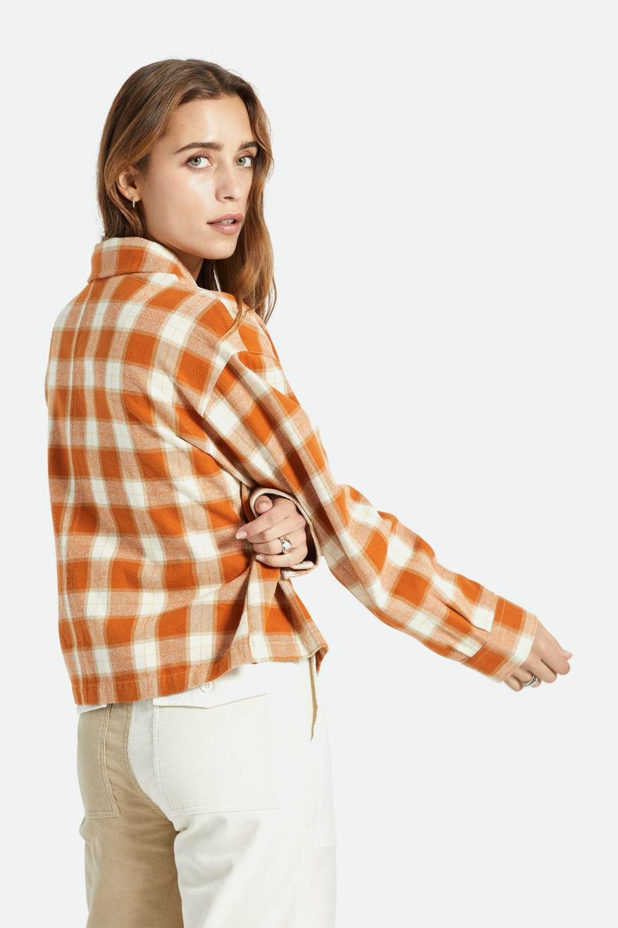 Hauts Brixton Bowery L/S Femme Orange | 09JLKRFPD