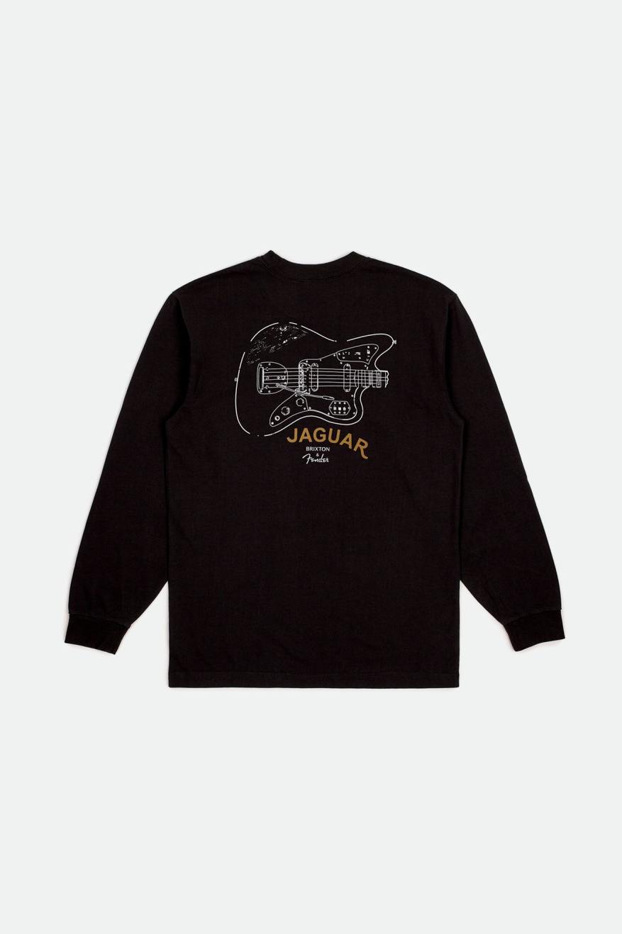 Hauts Brixton Fender Jaguar Contour L/S Standard Homme Noir | 97QDBIZVY