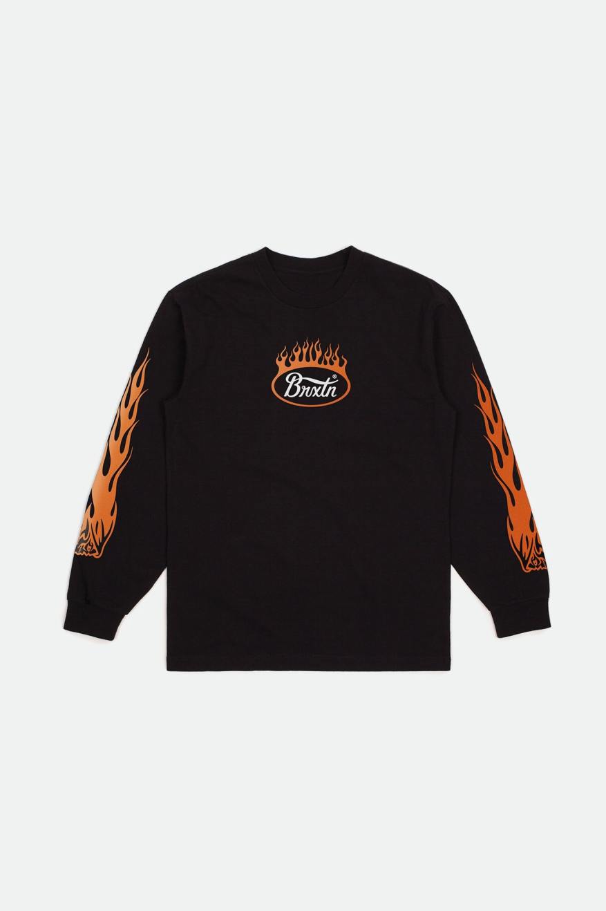 Hauts Brixton Parsons Flame L/S Standard Homme Orange | 57RJYFBSU