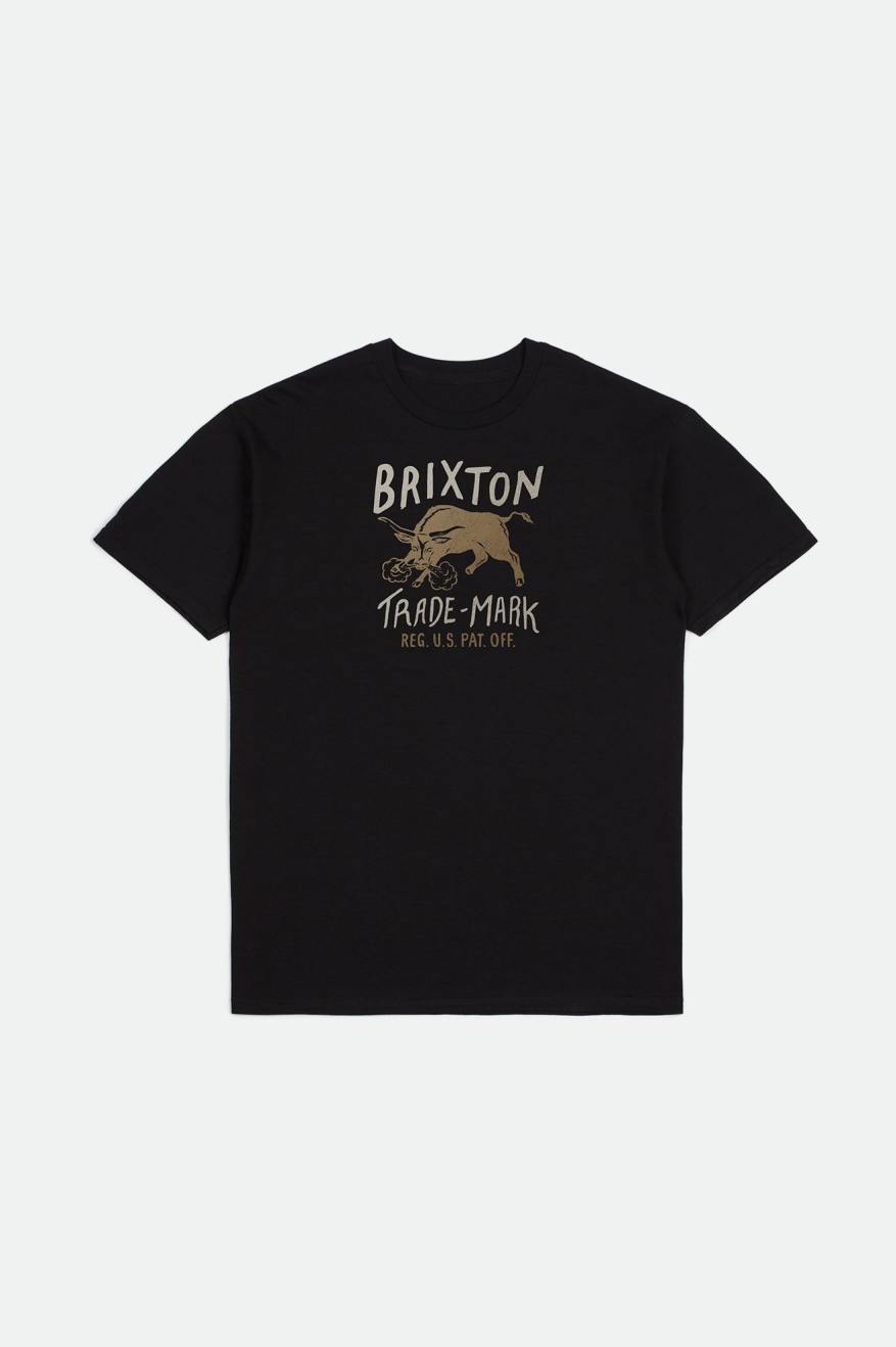 Hauts Brixton Roxboro S/S Standard Homme Noir | 92BMIYNOR