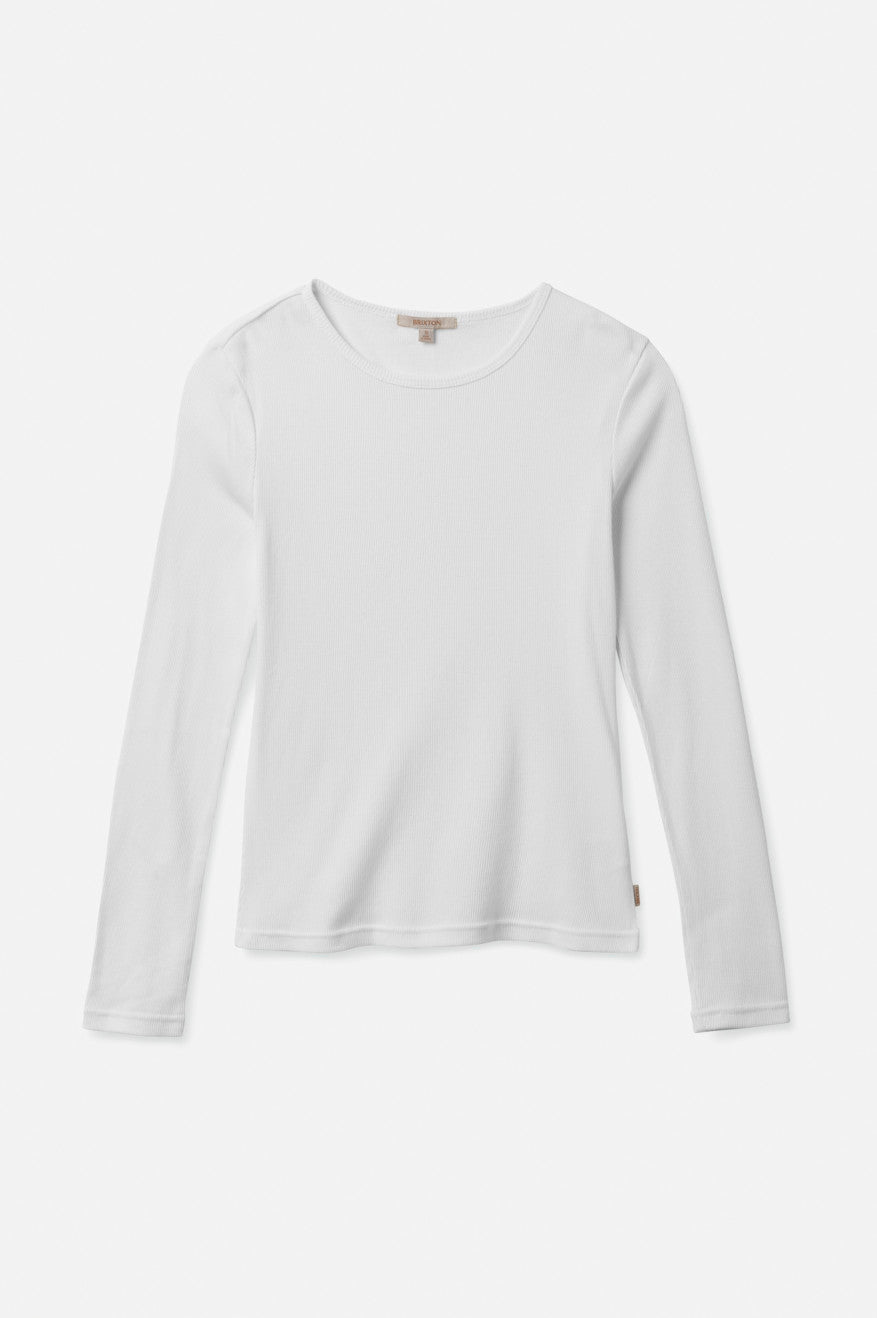 Hauts Brixton Tennessee L/S Femme Blanche | 80ZISFAMH