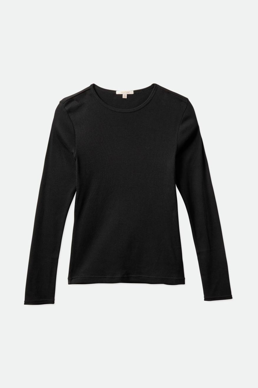 Hauts Brixton Tennessee L/S Tee Femme Noir | 18CHILMAO