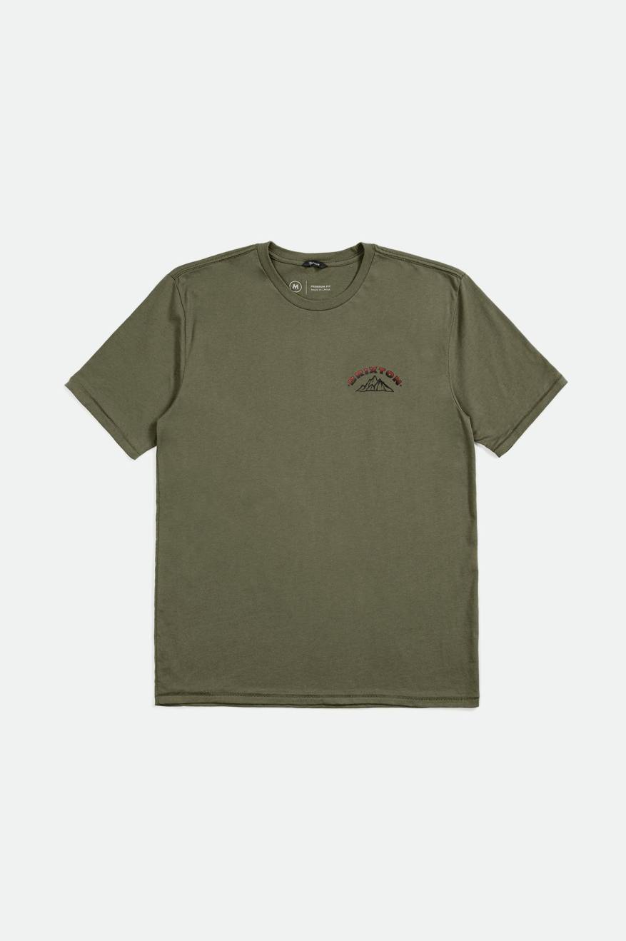 Hauts Brixton Woodridge S/S Tailored Homme Vert Olive | 47RTXDBLJ