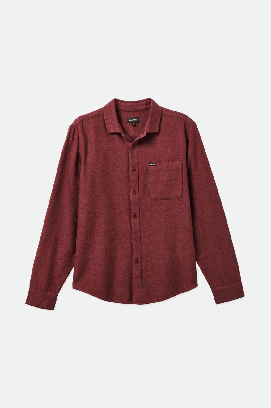 Hauts Flanelle Brixton Bixby Reserve L/S Homme Rouge | 41IBECLMD