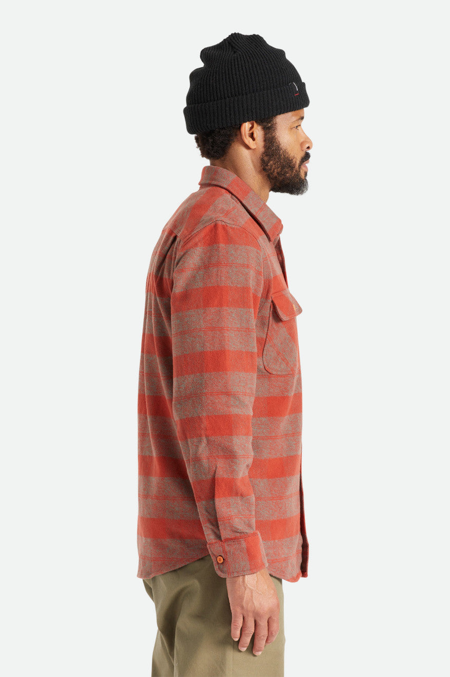 Hauts Flanelle Brixton Bowery Heavy Weight L/S Homme Rouge | 21COQBNFZ