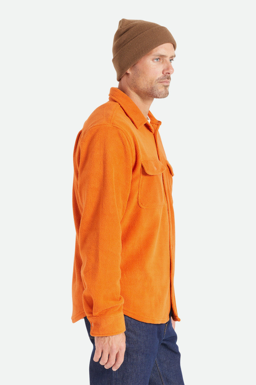 Hauts Flanelle Brixton Bowery L/S Arctic Stretch Fleece Homme Orange | 17VEYWCRH