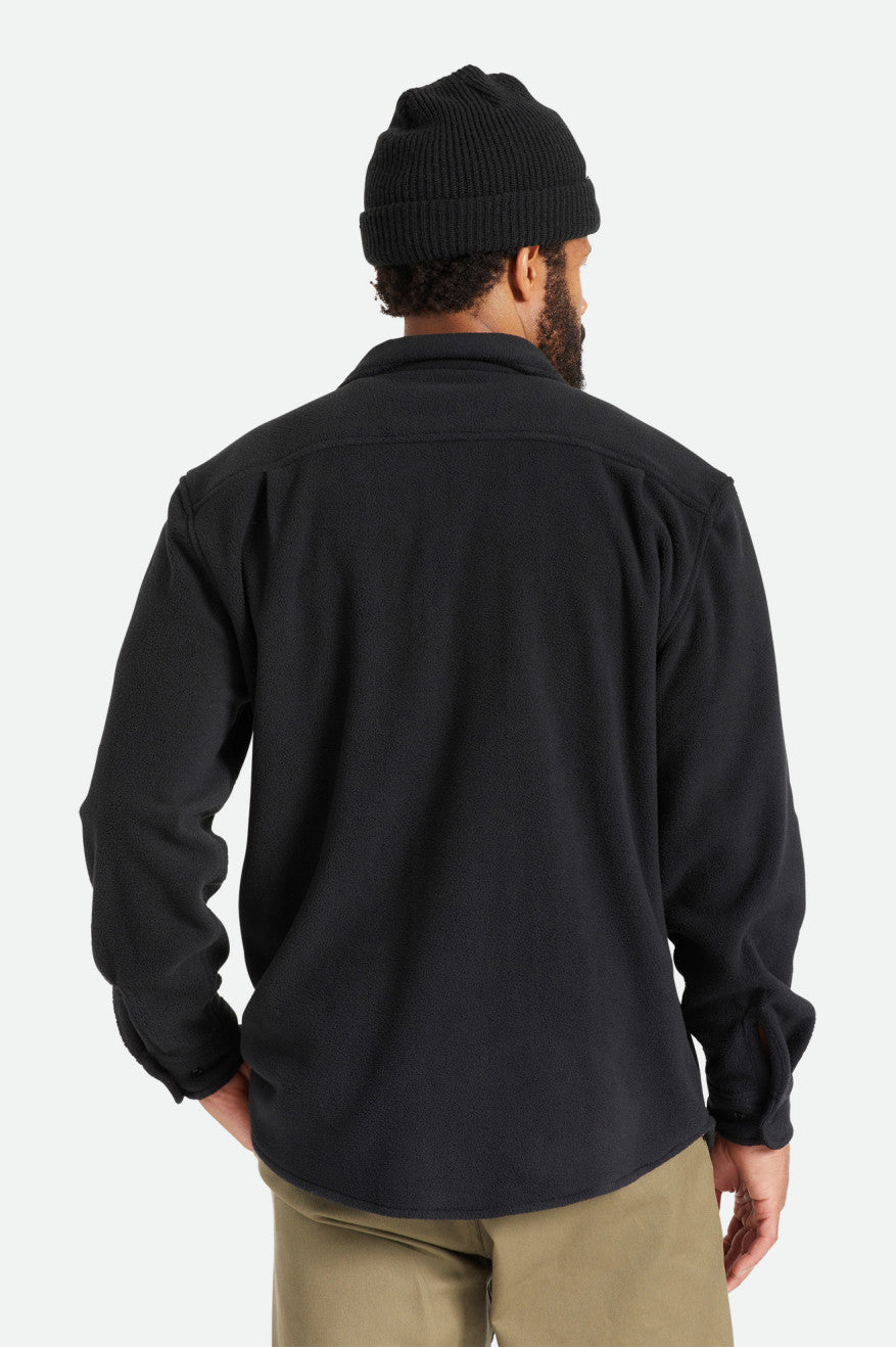 Hauts Flanelle Brixton Bowery L/S Arctic Stretch Fleece Homme Noir | 42NPHUZXS