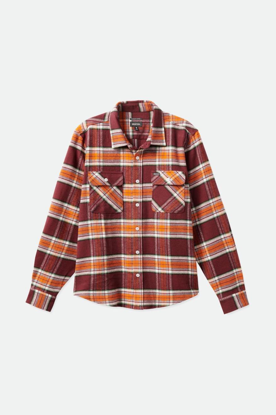 Hauts Flanelle Brixton Bowery L/S Homme Orange | 09GNZJTPX