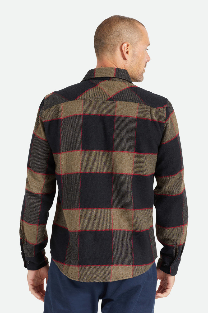 Hauts Flanelle Brixton Bowery L/S Homme Grise | 28LWJSZPC