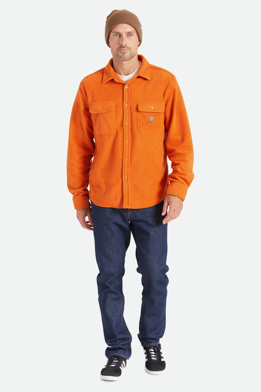 Hauts Tissés Brixton Bowery L/S Arctic Stretch Fleece Homme Orange | 43YMUDOPA