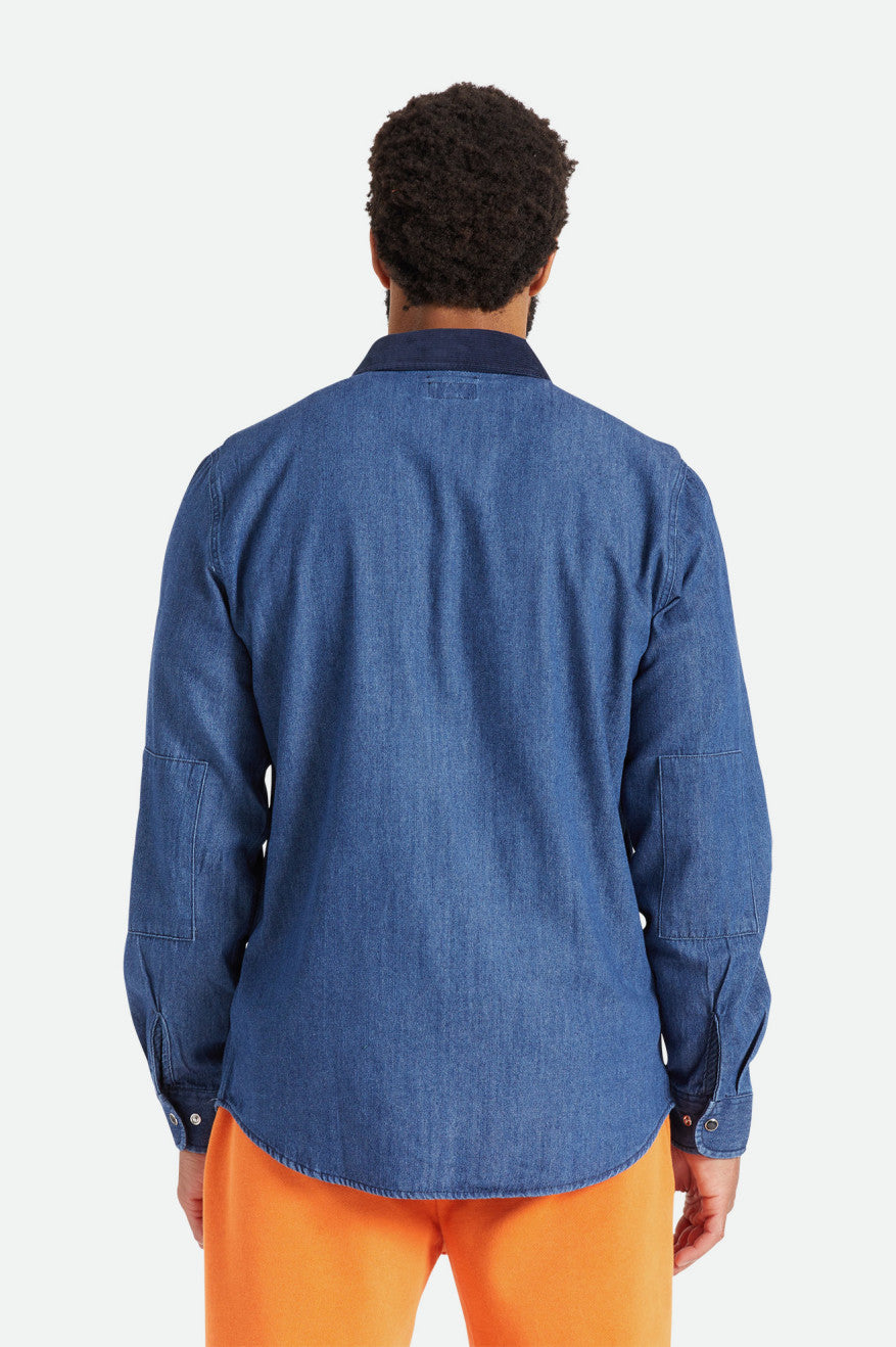 Hauts Tissés Brixton Bowery Reserve L/S Woven Homme Bleu | 03LANJHYD