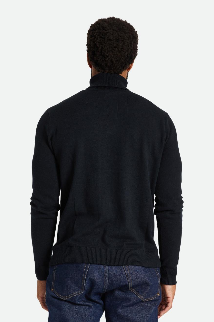 Knitwear Brixton Reserve Cashmere L/S Turtleneck Homme Noir | 04YNGWCRJ