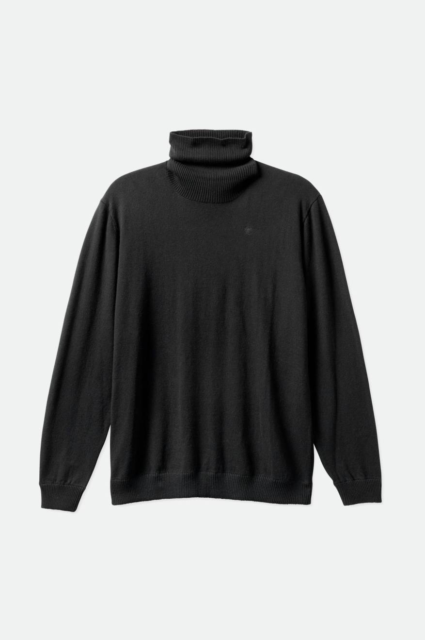 Knitwear Brixton Reserve Cashmere L/S Turtleneck Homme Noir | 04YNGWCRJ